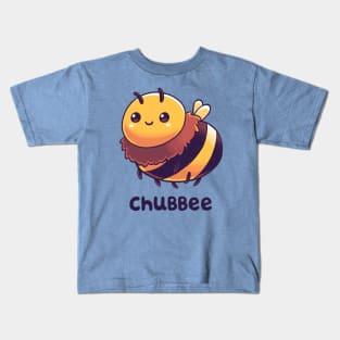 Chubbee // Chubby Bee, Kawaii, Animals Kids T-Shirt